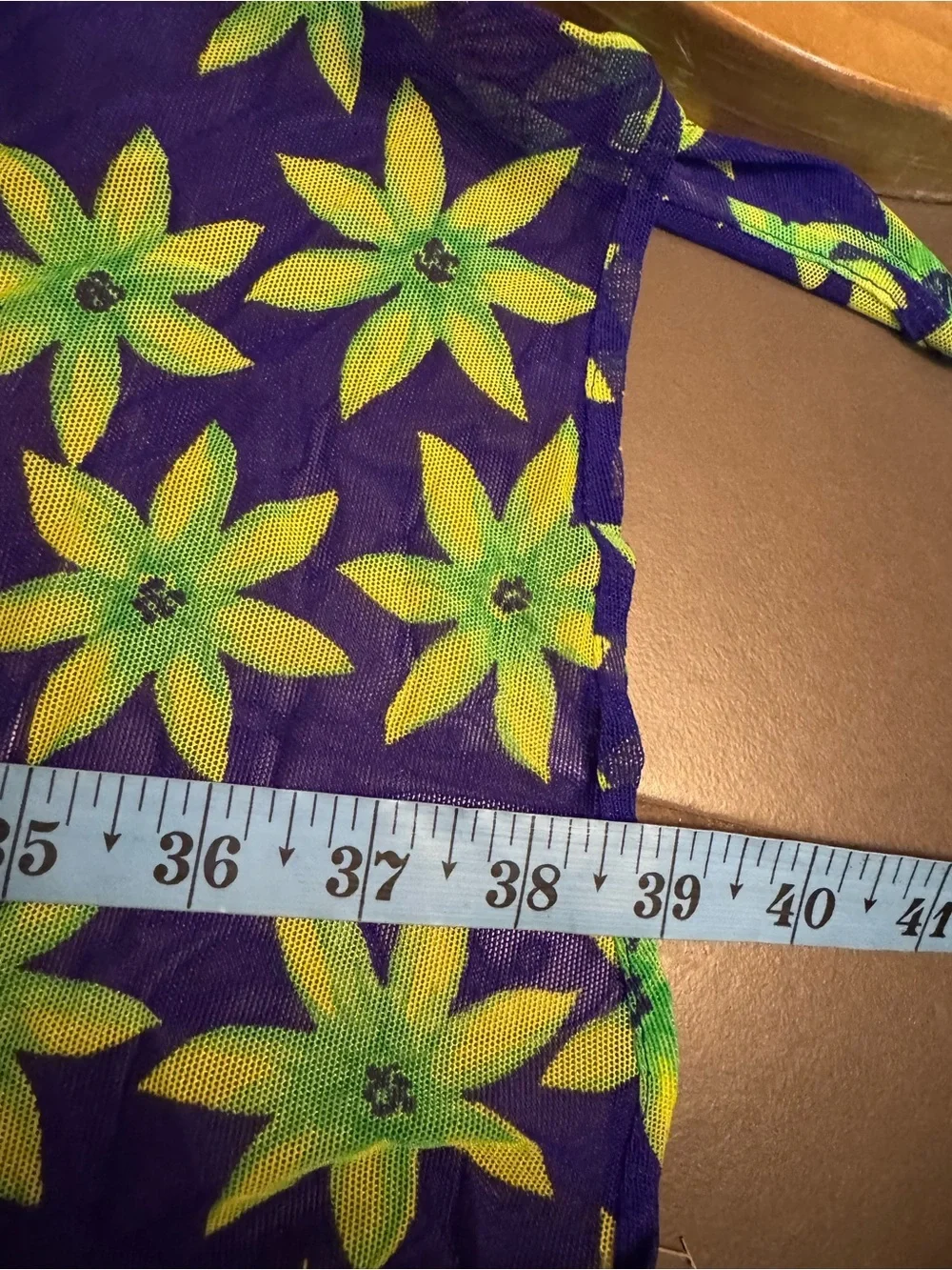 PACIFIC CONNECTIONS Sarong Swimsuit Coverup Skirt Hibiscus Floral Purple Green